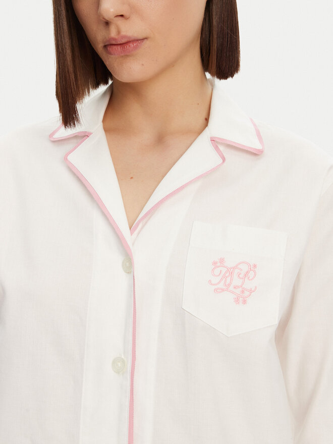 LAUREN RALPH LAUREN LAUREN RALPH LAUREN Πιτζάμα ILN12417 Λευκό Relaxed Fit