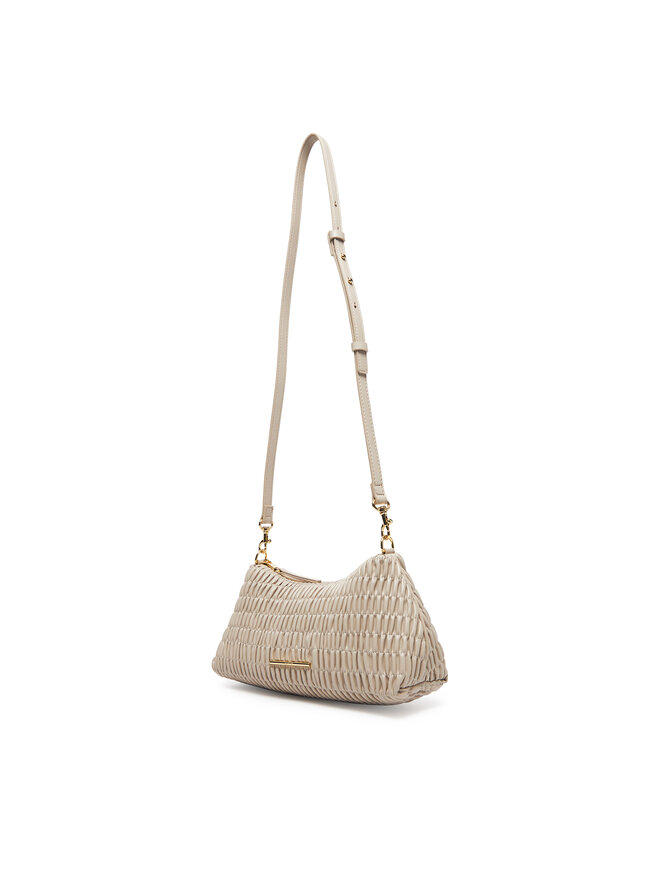 Calvin Klein Handtasche Calvin Klein Ruched Drop Shoulder Bag LV04K3088G Beige