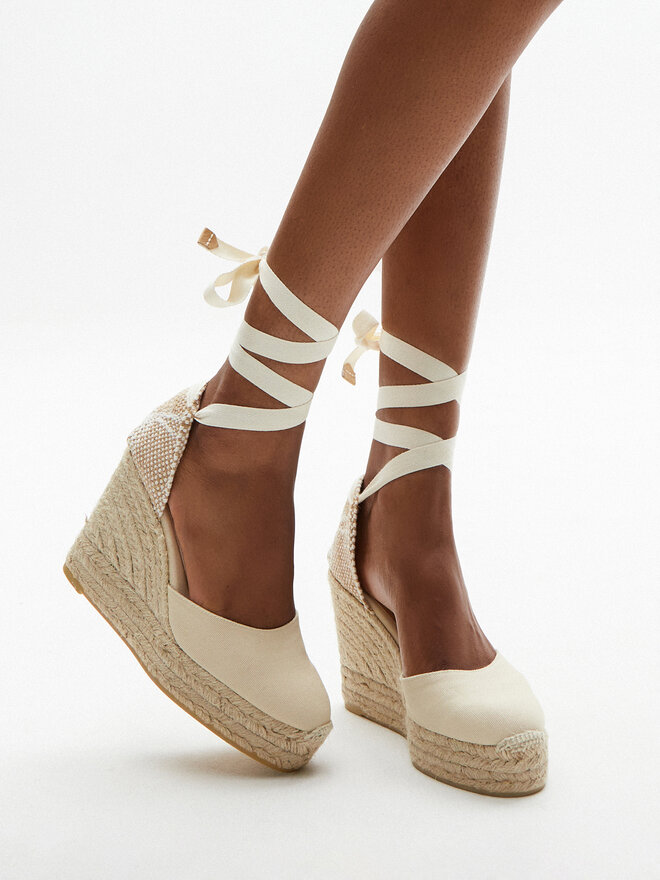 Castañer Espadrilles Castañer Carina/6/001 020964 Weiß