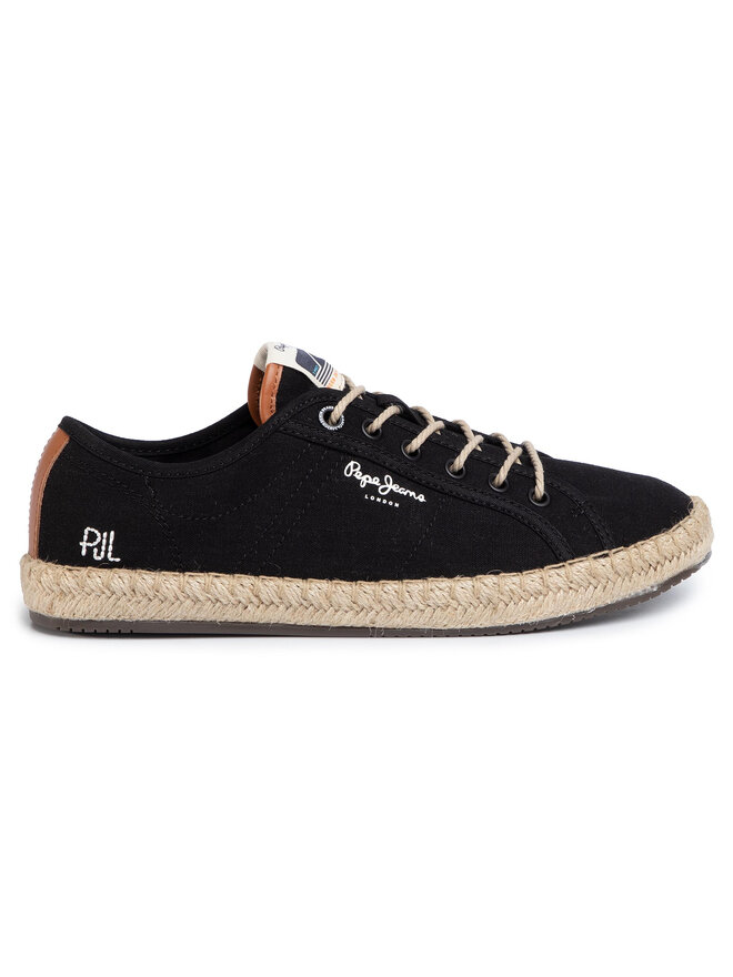 Pepe Jeans Espadrilles Pepe Jeans Touris Lamu Linen PMS10286 Schwarz