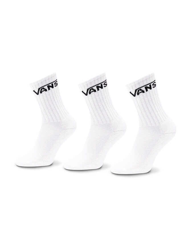 Vans Sada 3 párů dětských vysokých ponožek Vans By Classic Crew Yout VN000YBR Bílá