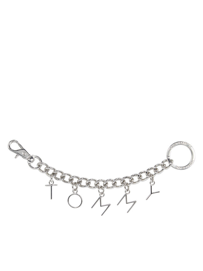 Tommy Jeans Puzdro na kľúče Tommy Jeans Tjw Bold Key Fob AW0AW15444 Strieborná