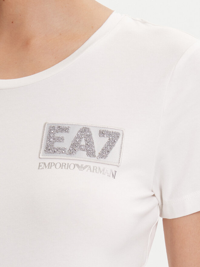 EA7 Emporio Armani EA7 Emporio Armani T-shirt 7W000492 AF10373 U0005 Écru Regular Fit