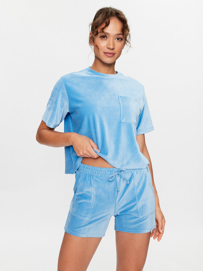 Hunkemöller Hunkemöller Pizsama felső 203212 Kék Comfortable Fit