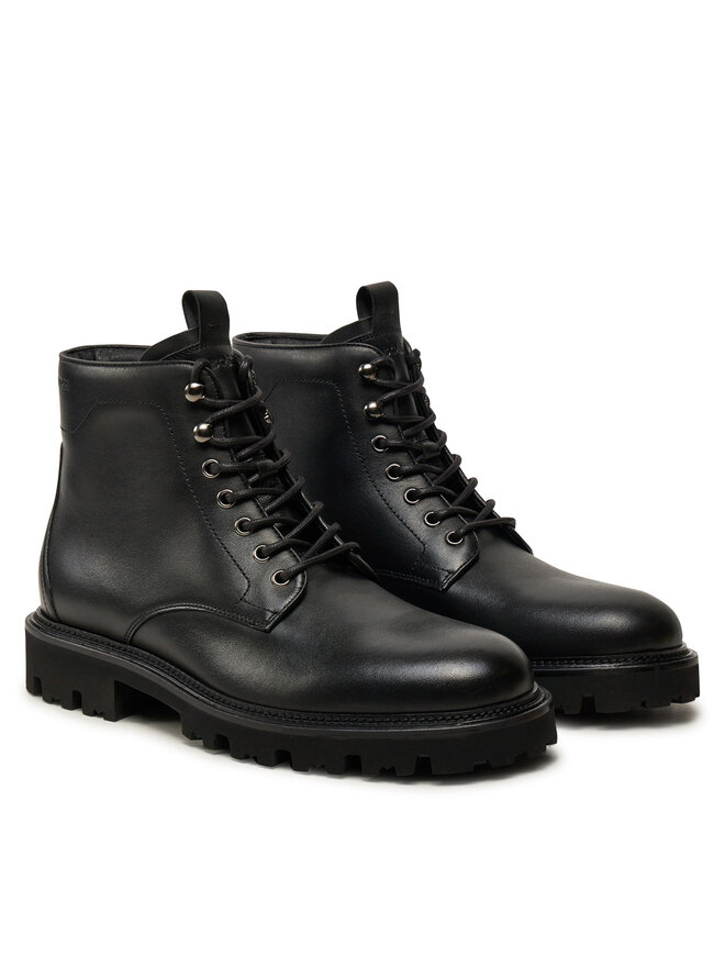 BOSS Schnürstiefeletten Boss Julyo 50529274 Schwarz