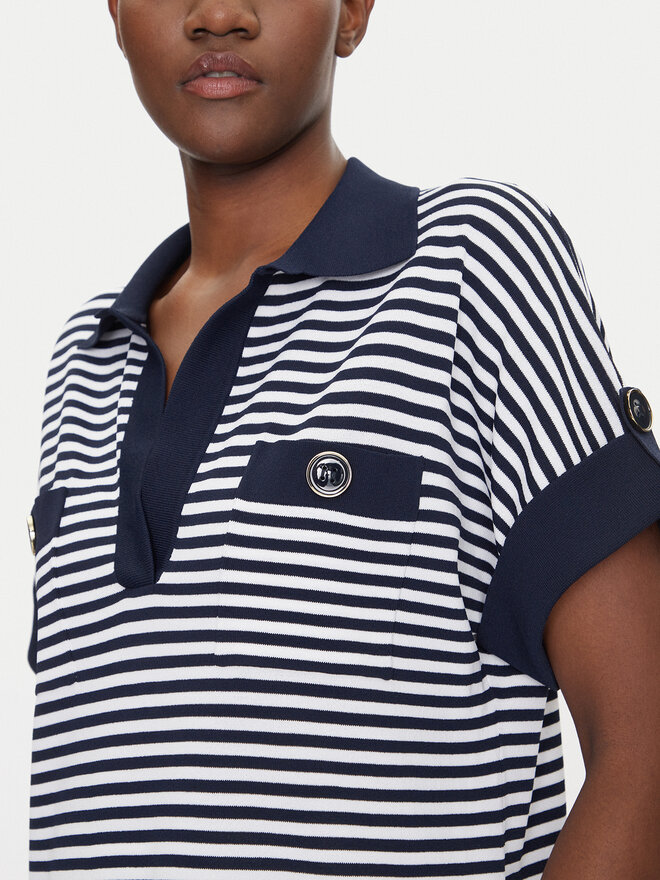 Luisa Spagnoli Luisa Spagnoli Polo Caio 58672 Blanco Regular Fit