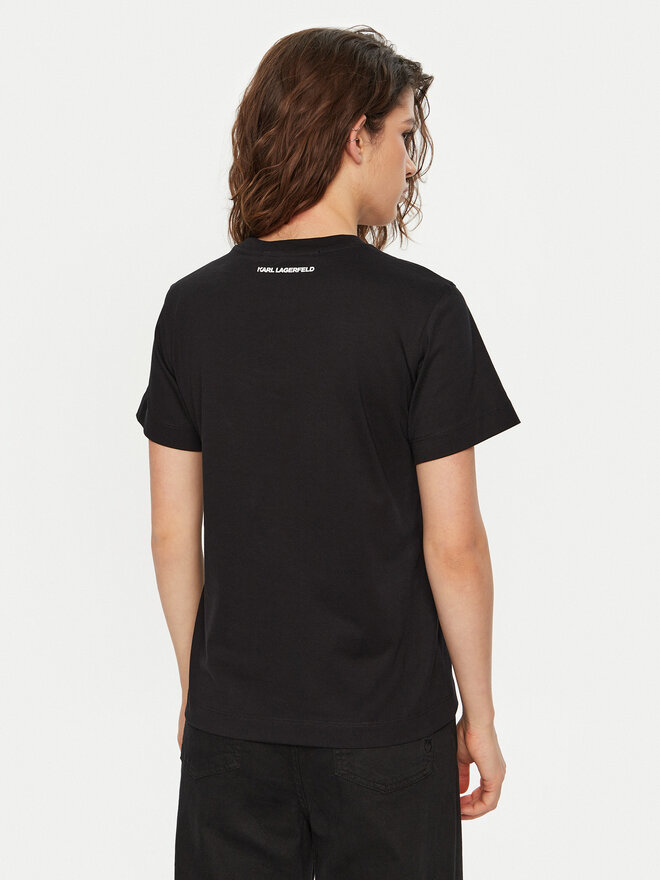 KARL LAGERFELD KARL LAGERFELD T-Shirt A1W17129 Schwarz Regular Fit