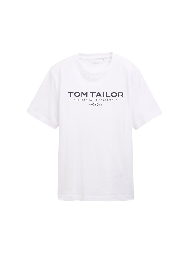 Tom Tailor Tom Tailor Marškinėliai 1045773 Balta Regular Fit