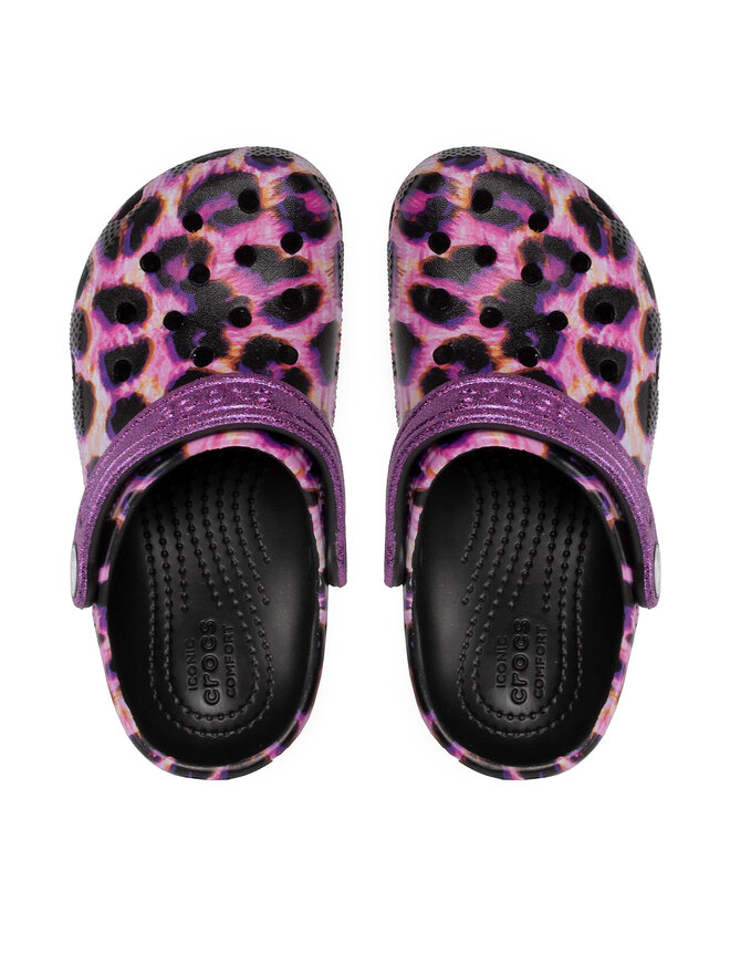 Crocs Nazouváky Crocs Classic Animal Print Clog K 207600 Fialová