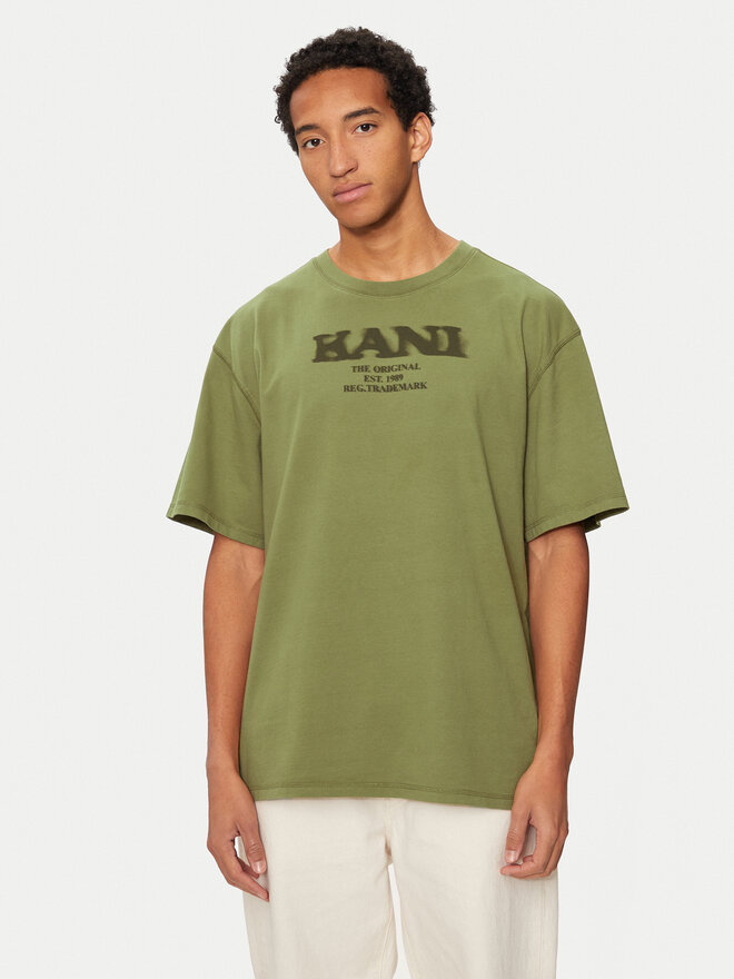 Karl Kani Karl Kani Camiseta Retro Sprayed 60300095 Verde Regular Fit