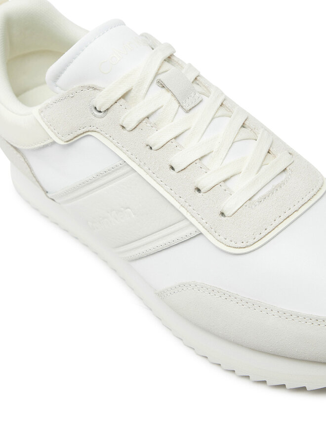 Calvin Klein Snīkeri Calvin Klein Low Top Lace Up Mix HM0HM01554 Balts
