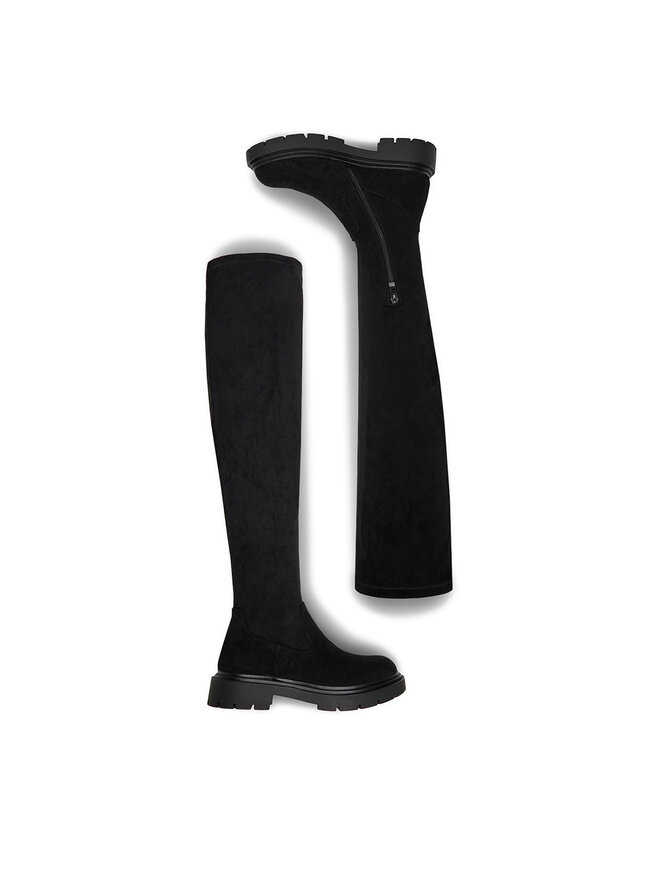 DeeZee Cizme lungi muschetar DeeZee 13098-6 Negru