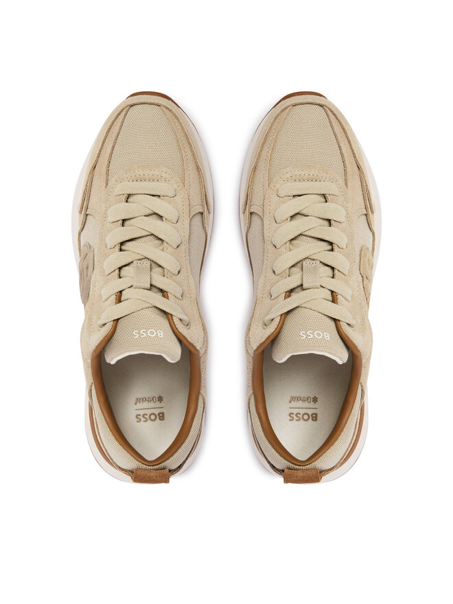 BOSS Снікерcи BOSS B Icon Runn 50563381 Бежевий