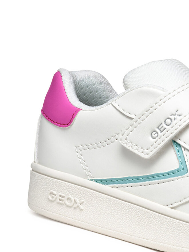 Geox Sneakersy Geox J Eclyper J55LRB 5411 C0563 S Biały