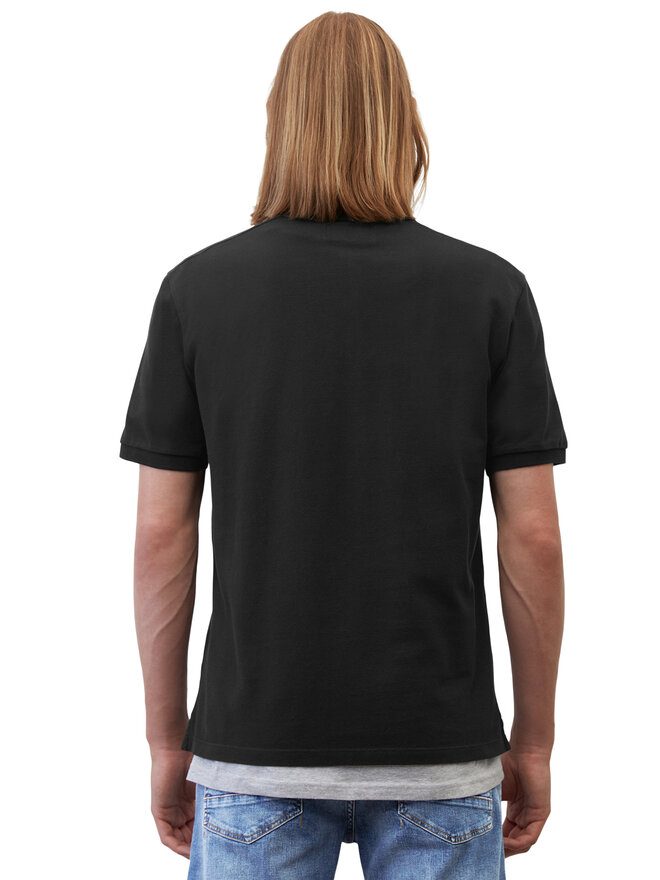 Marc O'Polo Marc O'Polo Polo marškinėliai B21223053092 Juoda Regular Fit