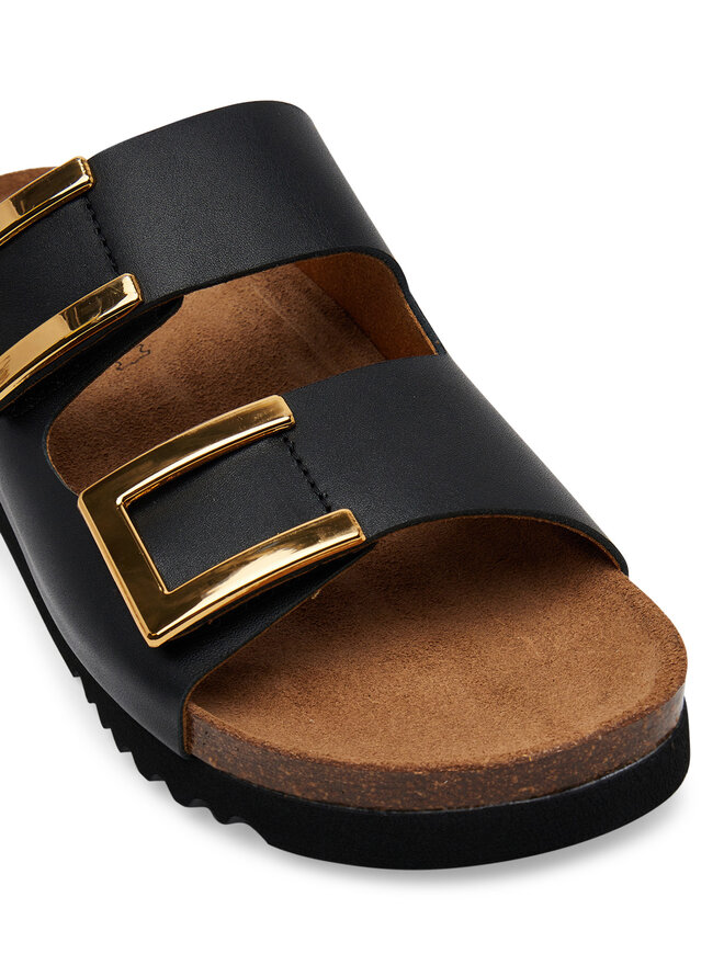 Scholl Natikači Scholl Mules Black Monterey 2 Straps Ad F305841004 1004 Črna