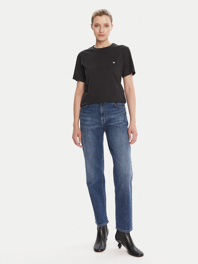 Weekend Max Mara Weekend Max Mara Camiseta Venaco 2525976021 Negro Regular Fit