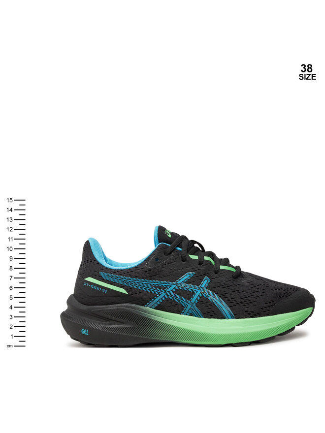 Laufschuhe Asics Gt 1000 13 Gs 1014A343 Schwarz eschuhe