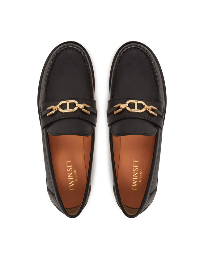 TWINSET Мокасини TWINSET 251TCP130 Черен