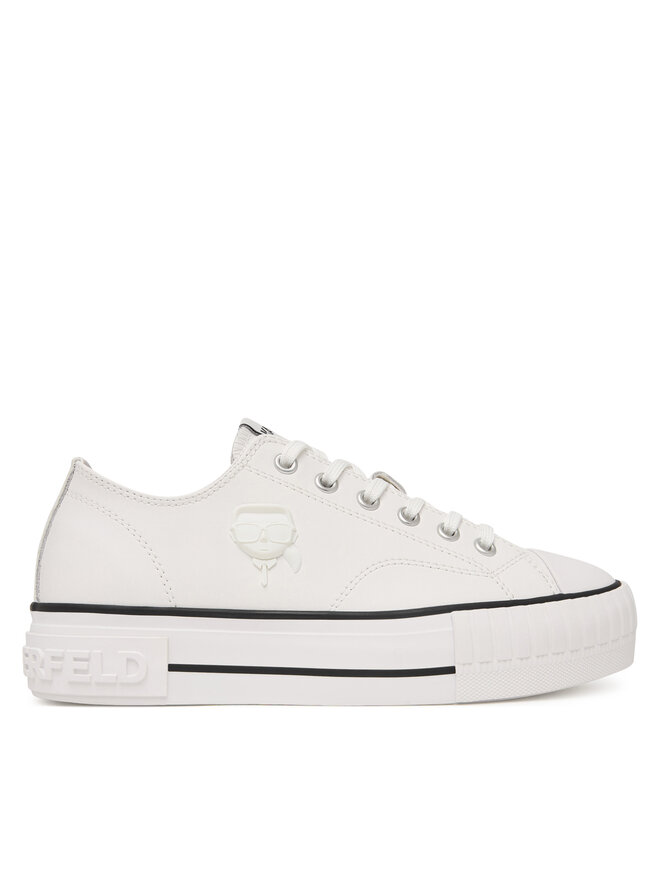 KARL LAGERFELD Sneakers aus Stoff KARL LAGERFELD Kampus Max KL60426 Weiß