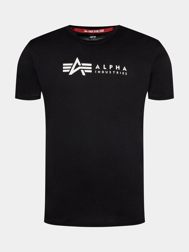 Alpha Industries Alpha Industries Set 2 majice Alpha Label T 118534 Crna Regular Fit