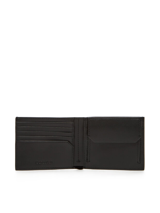 Calvin Klein Herren Geldbörse Calvin Klein Ck Must Mono Billfold W/ Coin LV04D1038G Schwarz