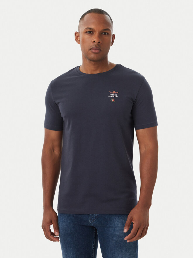 Aeronautica Militare Aeronautica Militare T-Shirt Girocollo AM1UTI005 Dunkelblau Regular Fit
