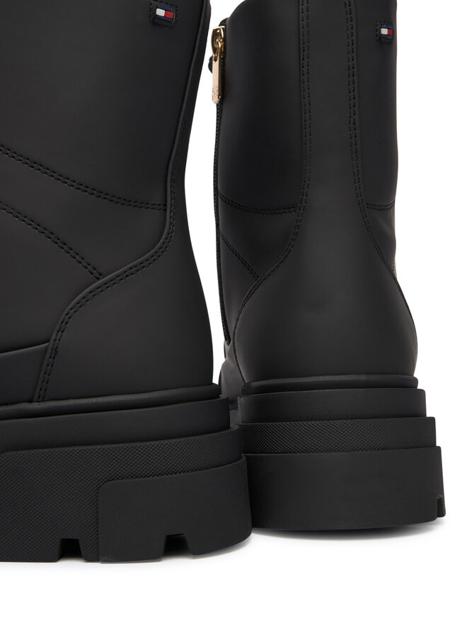 Tommy Hilfiger Schnürschuhe Tommy Hilfiger Tommytech Water Repellent Laceup FW0FW09161 Schwarz