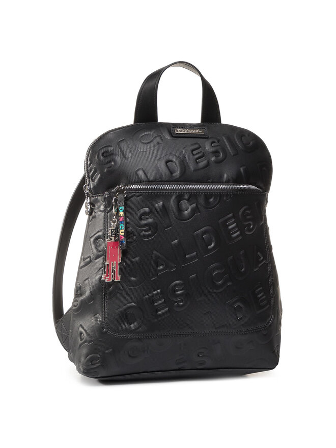 Mochila Desigual Romeo Floral Mini - Negro, Diseño Sumy, Espaciosa Y Con Tirantes Acolchados