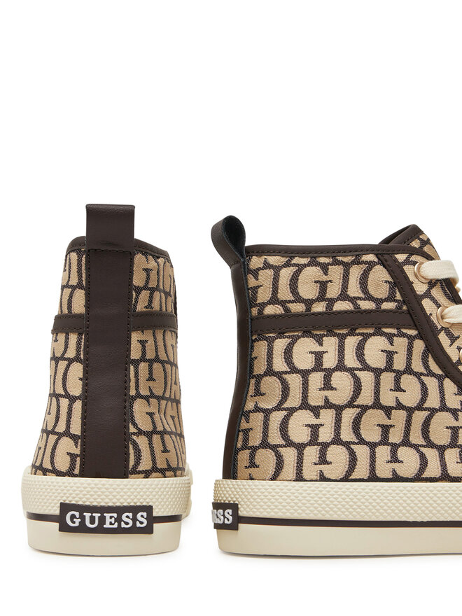 Guess Sneakersy Guess FLPCOL FAL12 Brązowy
