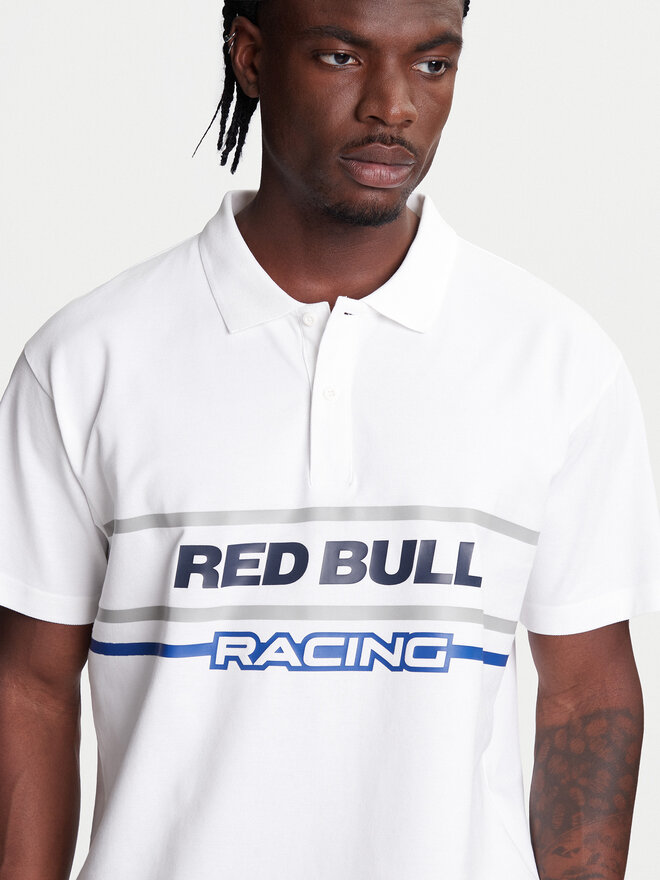 Pepe Jeans Pepe Jeans Poloshirt Red Bull Racing Moto Panel RM540017 Weiß Regular Fit