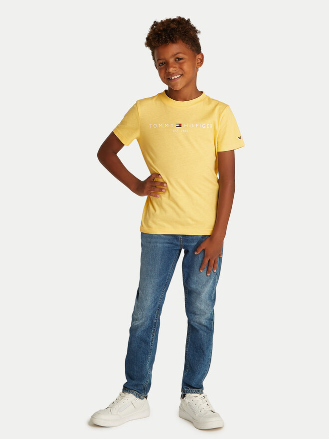 Tommy Hilfiger Tommy Hilfiger Camiseta Essential KS0KS00397 D Amarillo Regular Fit