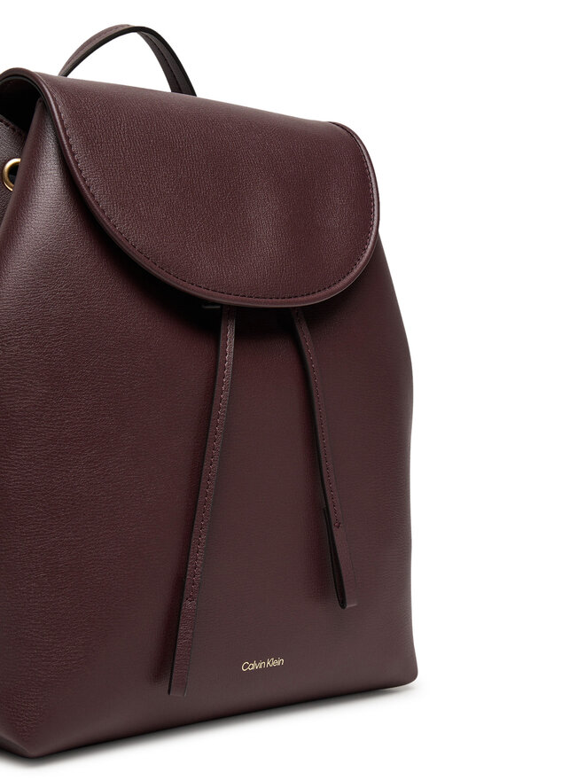 Calvin Klein Hátizsák Calvin Klein Foil Logo Flap Backpack LV04F3297G Bordó