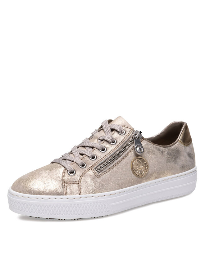 Rieker Sneakersy Rieker L59L8-62 Złoty