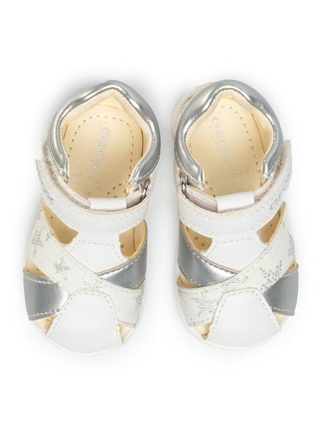 Geox Sandalen Geox B Elthan G. A B021QA 01054 C0007 Weiß