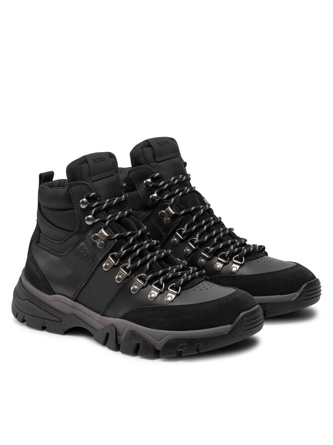BOSS Schnürstiefeletten BOSS Chester Halb Sdltny 1 50523901 Schwarz