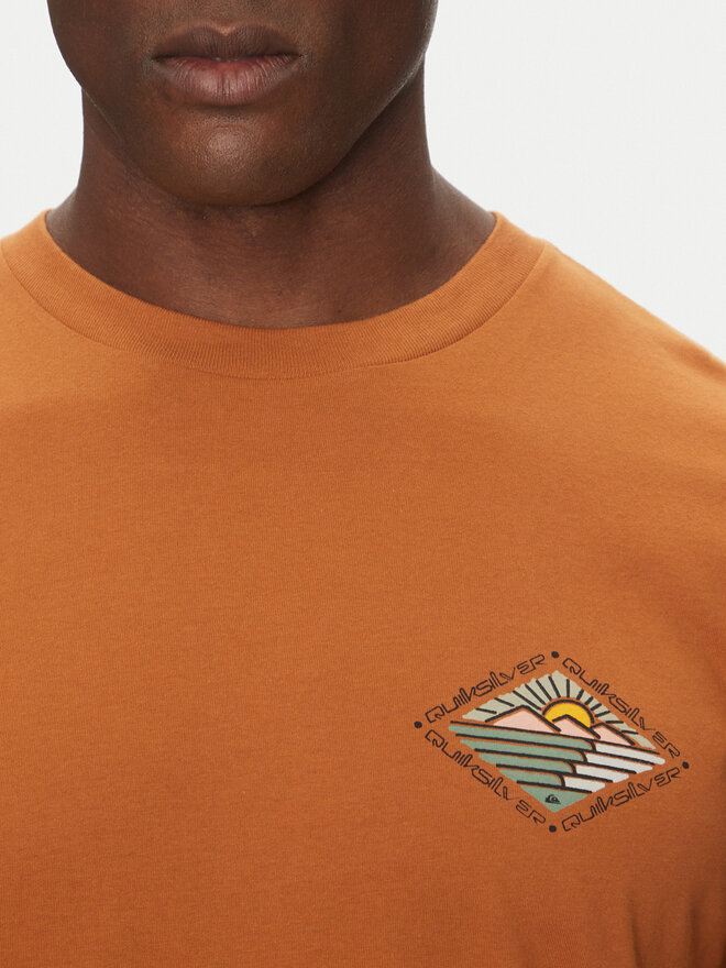 Quiksilver Quiksilver Majica EQYZT08038 Rjava Regular Fit