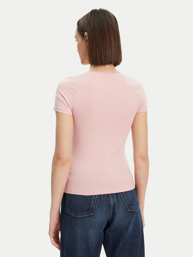 Guess Guess Marškinėliai O5RI02 KBBU1 Rožinė Regular Fit