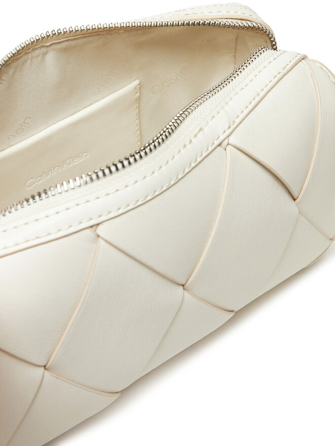 Calvin Klein Torbica Calvin Klein Ck Woven Camera Bag K60K613002 Écru