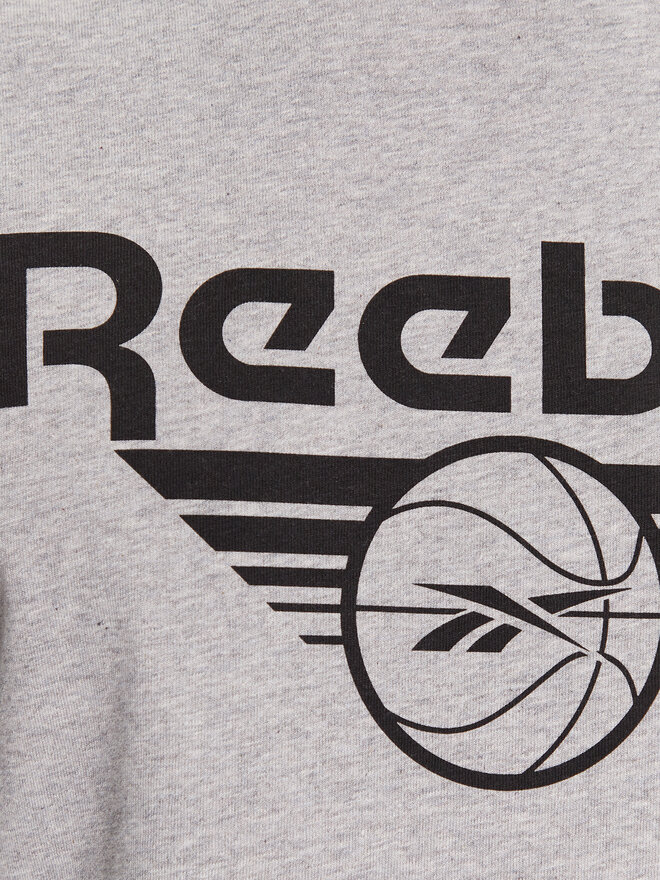 Reebok Reebok Marškinėliai Basketball IL4423 Pilka Regular Fit
