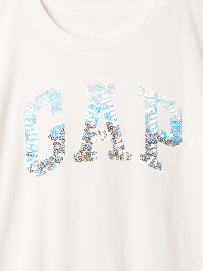 Gap Gap Marškinėliai 628663 Balta Regular Fit
