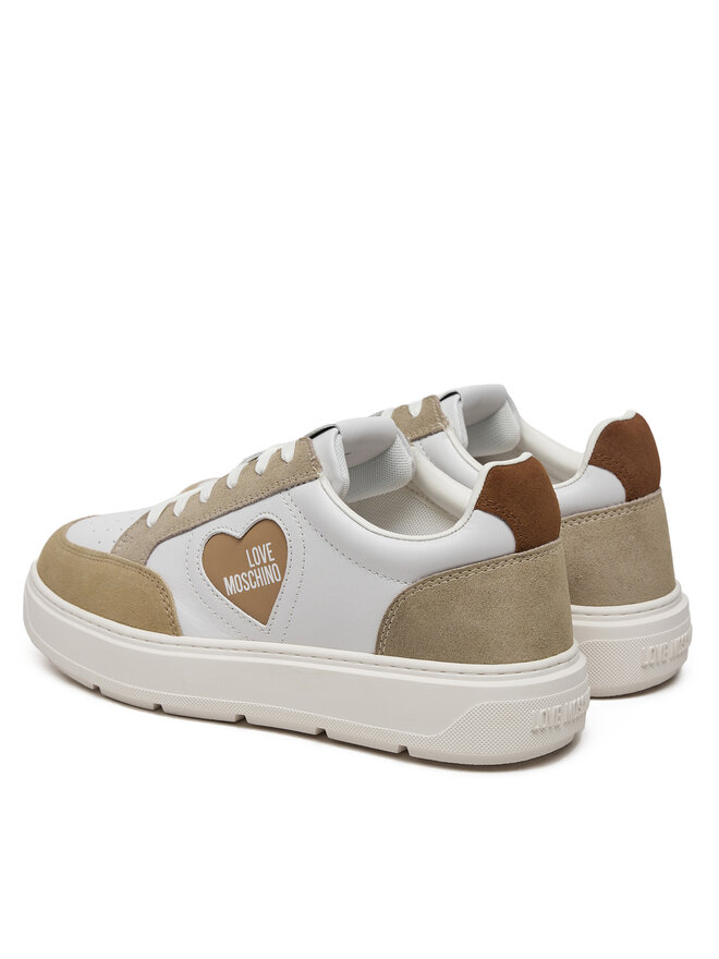 LOVE MOSCHINO Sneakersy LOVE MOSCHINO JA15154G1MIAA10A Biały