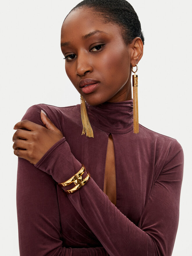 Elisabetta Franchi Auskarai Elisabetta Franchi OR-29A-47E2-V340 Auksinė