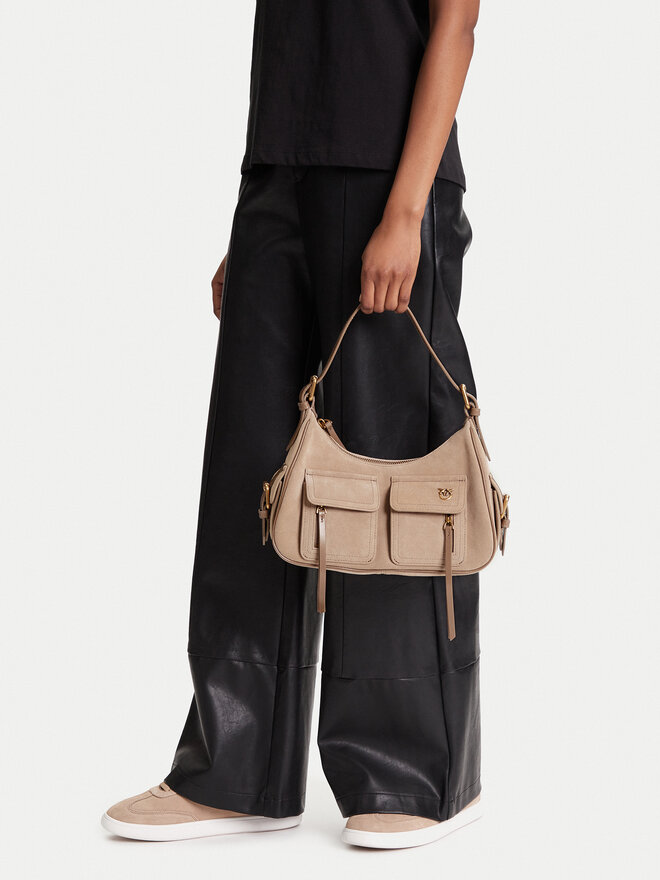 PINKO Kabelka PINKO Cargo Bag Classic PE 25 PLTT 102794 A29N Béžová