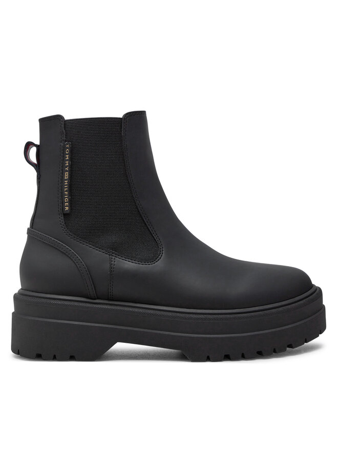 Tommy Hilfiger Ghete Jodhpur Tommy Hilfiger Chelsea FW0FW08162 Negru