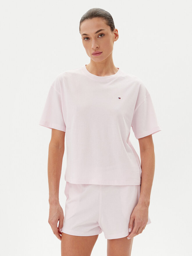 Tommy Hilfiger Tommy Hilfiger Pizsama UW0UW05912 Rózsaszín Regular Fit