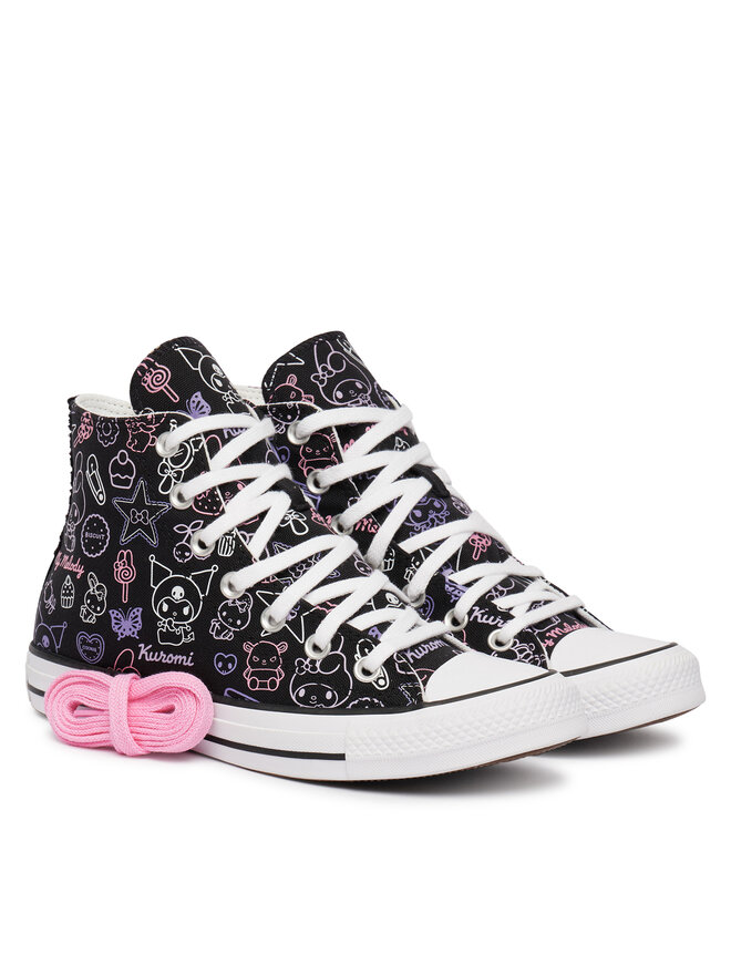 Converse Sneakers aus Stoff Converse Chuck Taylor All Star Hi X My Melody Kuromi A24938C Schwarz