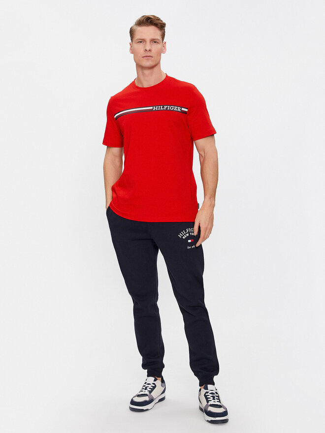 Tommy Hilfiger Tommy Hilfiger Marškinėliai Monotype MW0MW33688 Raudona Regular Fit