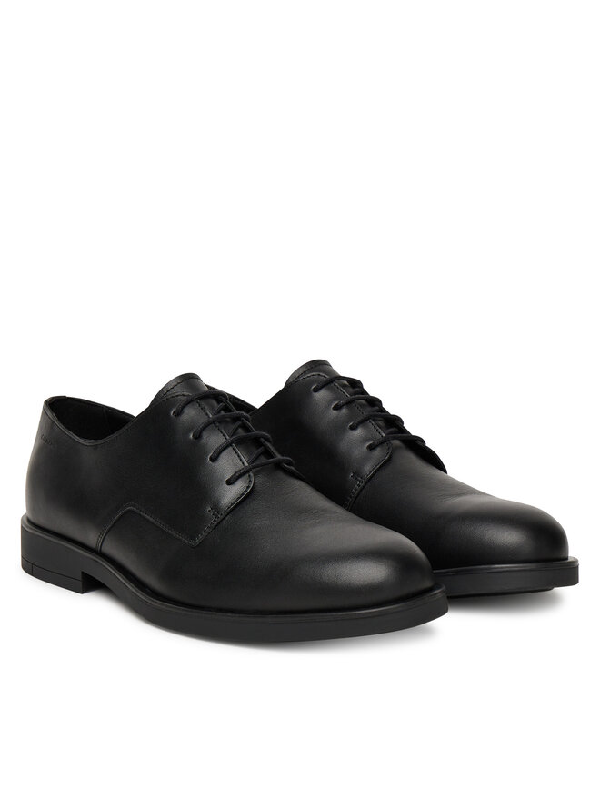Calvin Klein Halbschuhe Calvin Klein Flex Dress Derby 4Holes Lth HM0HM01895 Schwarz