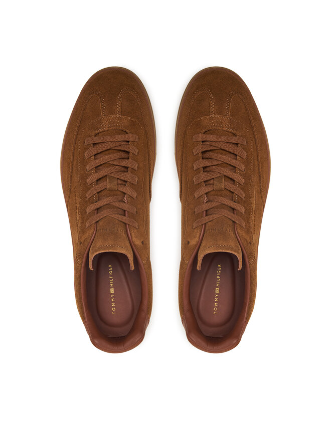 Tommy Hilfiger Sneakers Tommy Hilfiger Th Lo Lux Suede Sneaker FM0FM05997 Braun